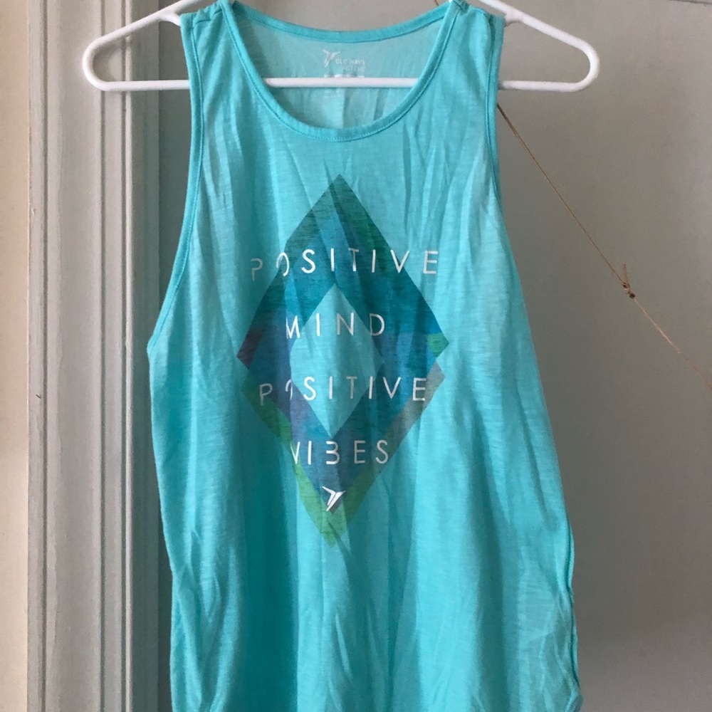 Positive mind positive vibes old navy active top
